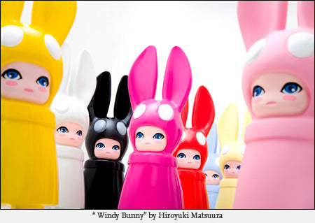 Windy Bunny Red / USE YOUR EARS - HIROYUKI MATSUURA (Signed) 松浦