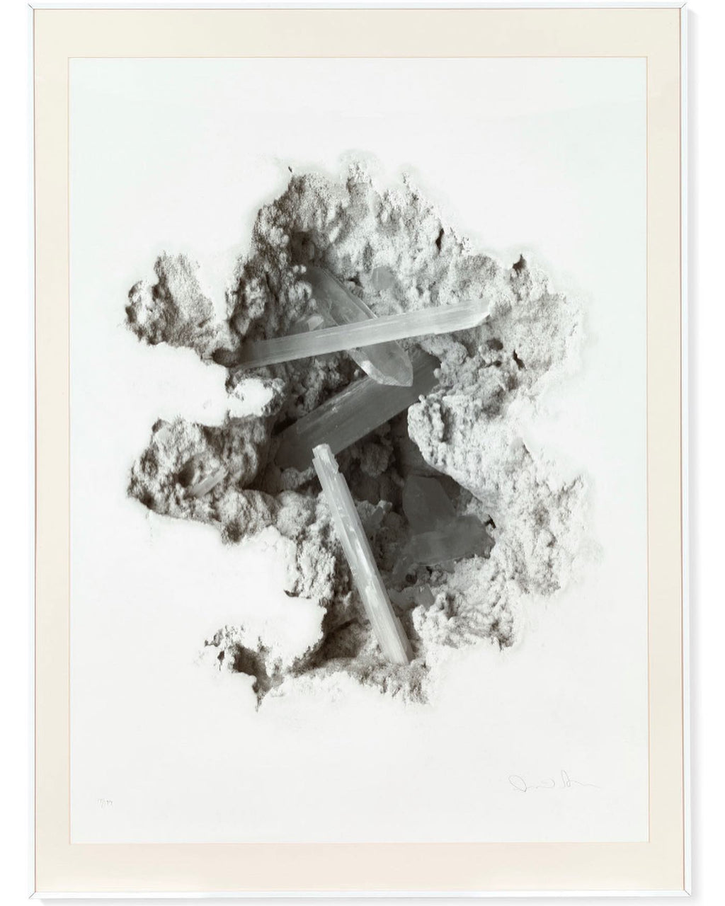 Selenite Erosion Wallpaper - DANIEL ARSHAM