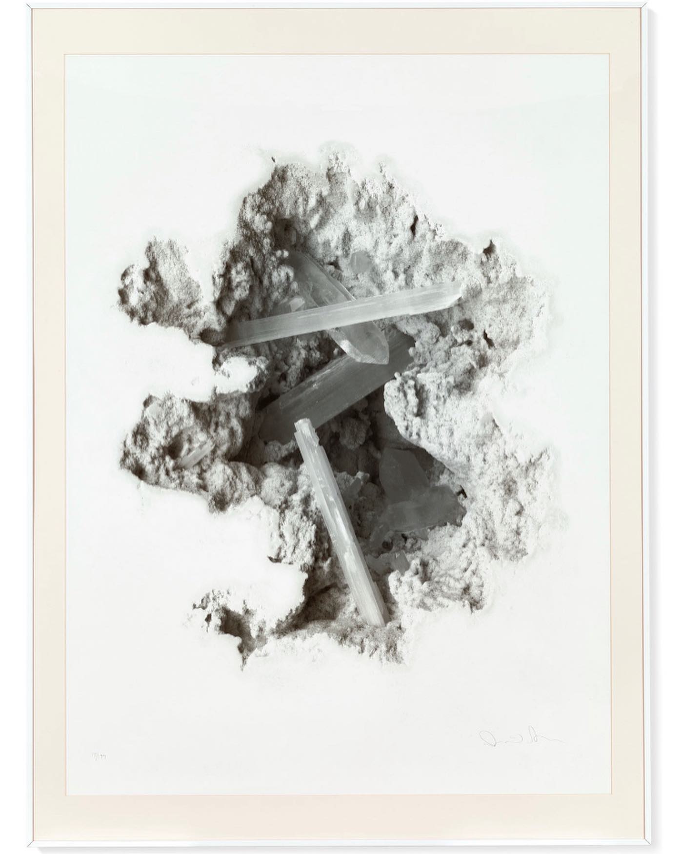 Selenite Erosion Wallpaper - DANIEL ARSHAM