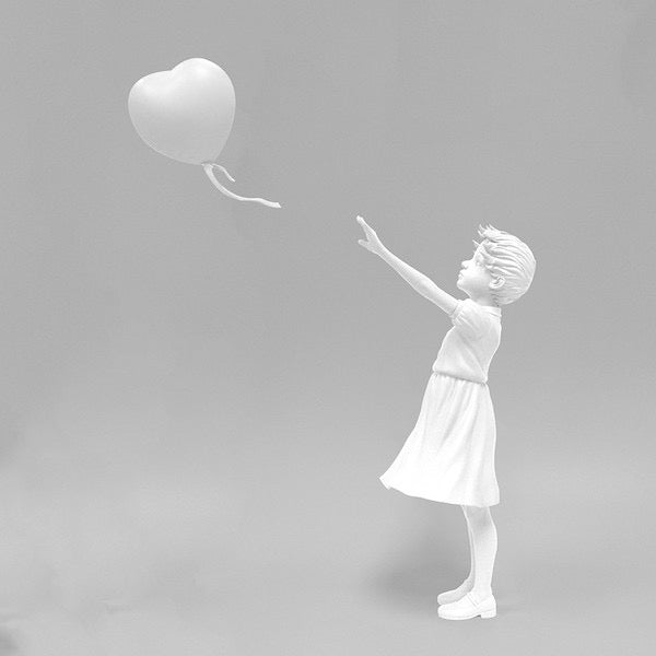 Girl with Balloon (white) - BANKSY