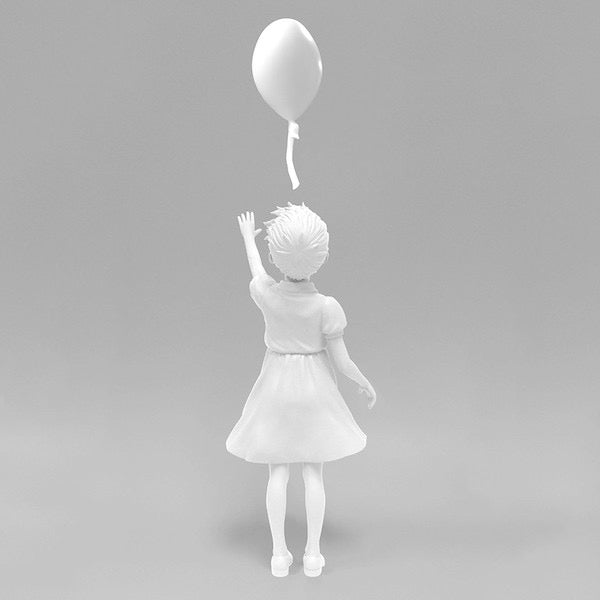 Girl with Balloon (white) - BANKSY