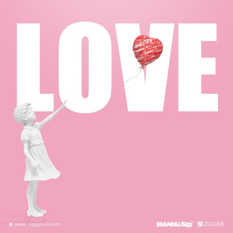 Girl with Balloon (white) - BANKSY