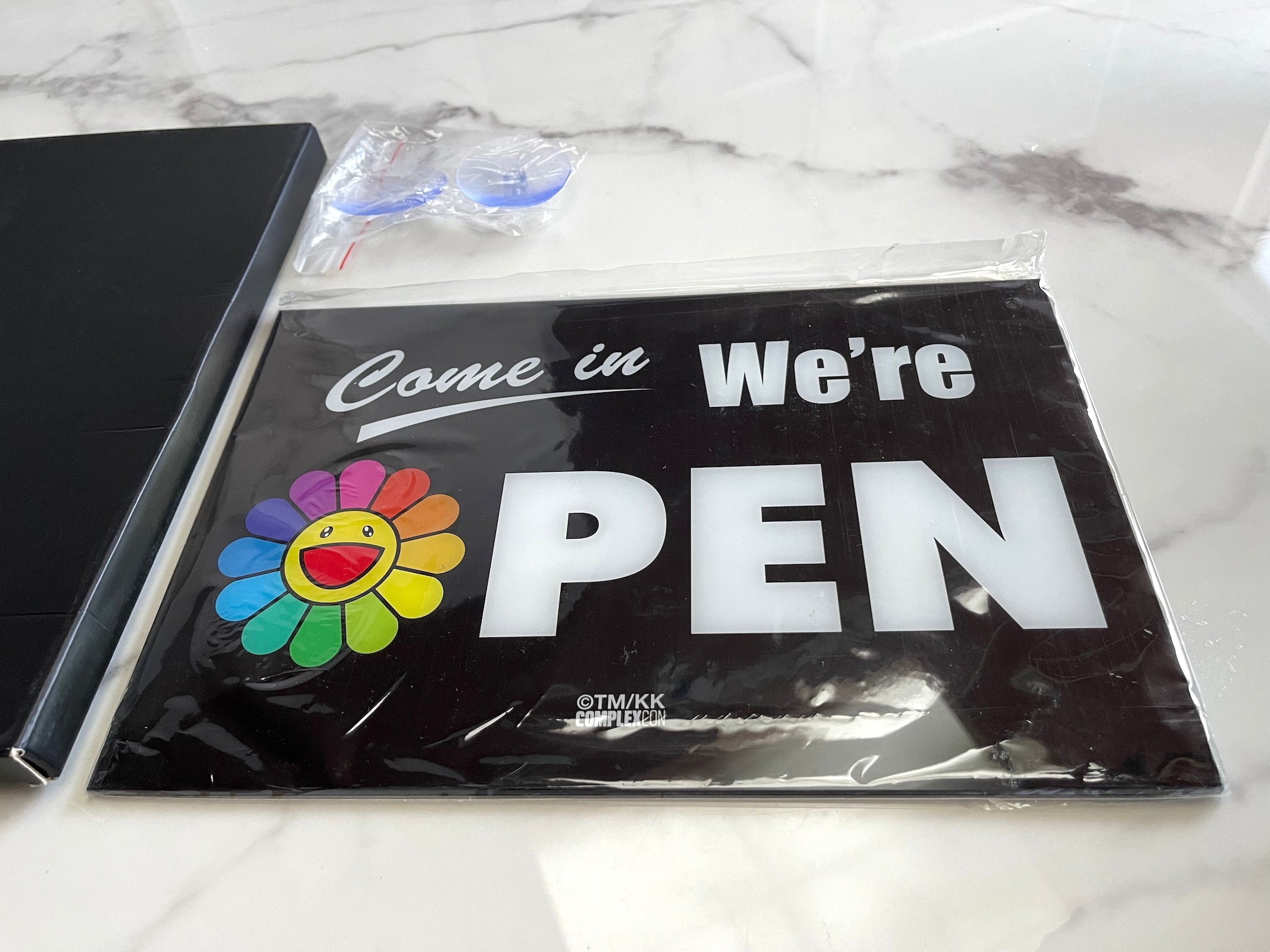 ComplexCon Flower Open Closed Sign *Rare* - TAKASHI MURAKAMI