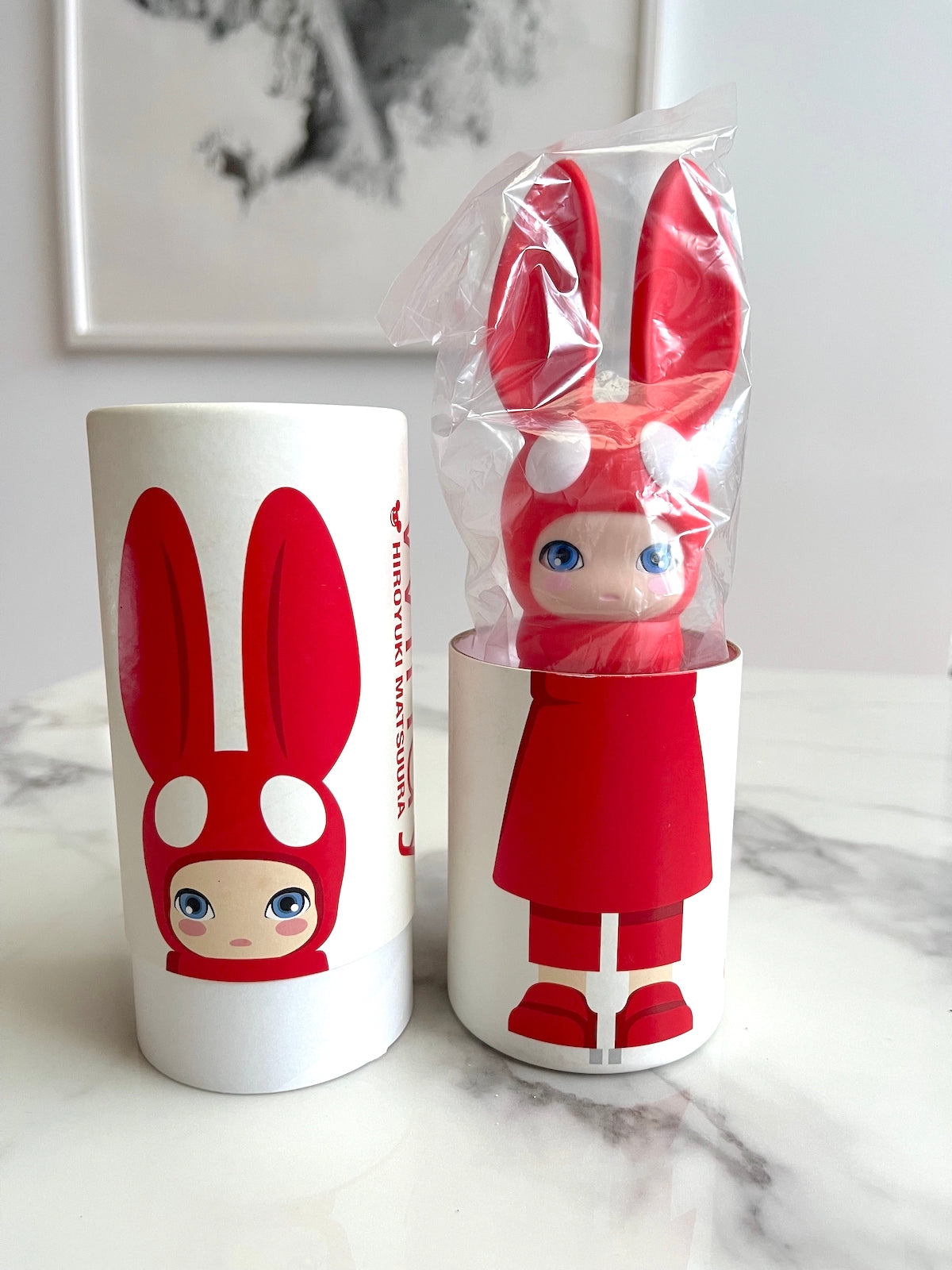 Windy Bunny Red / USE YOUR EARS - HIROYUKI MATSUURA (Signed) 松浦