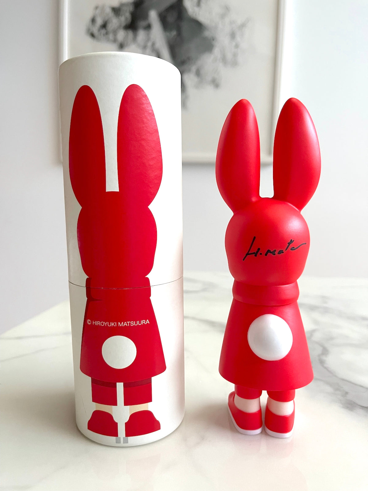 Windy Bunny Red / USE YOUR EARS - HIROYUKI MATSUURA (Signed) 松浦