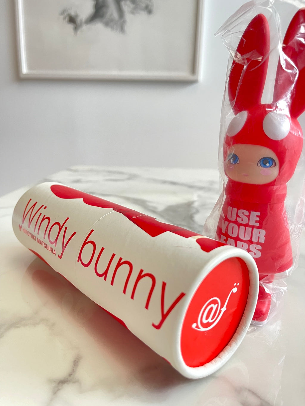 Windy Bunny Red / USE YOUR EARS - HIROYUKI MATSUURA (Signed)  松浦浩之 (簽名版)