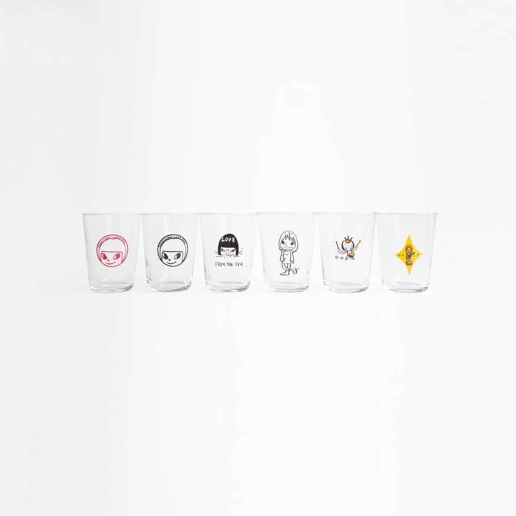 Yoshitomo Nara Exhibition Taiwan Glass (set of 6) - YOSHITOMO NARA