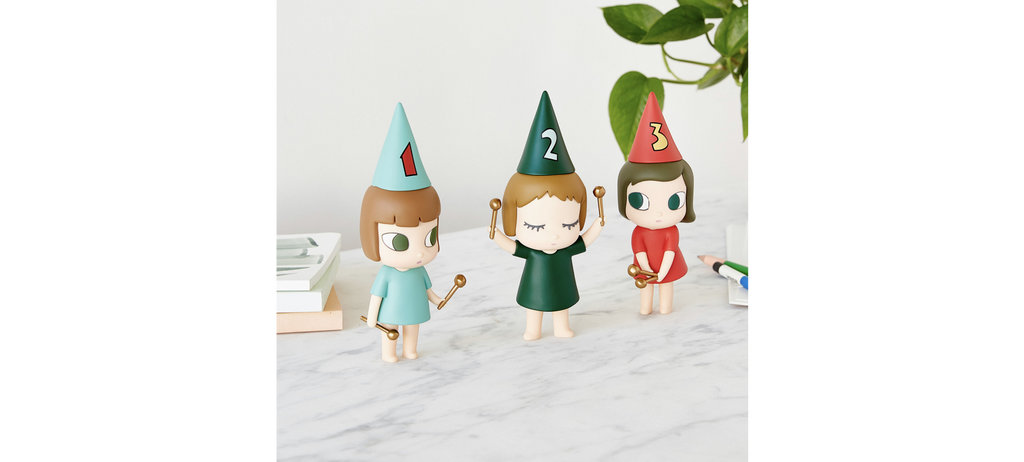 123 Drumming Girls (Set of 3) - YOSHITOMO NARA