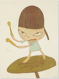 Marching on a Butterbur Leaf - YOSHITOMO NARA
