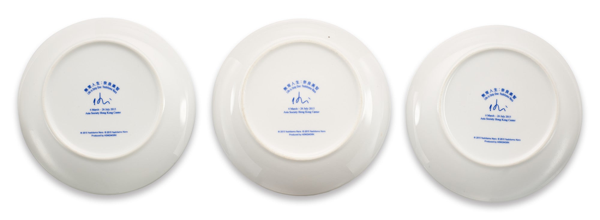 Life is Only One  (Set of 3 Plates) - YOSHITOMO NARA 奈良美智