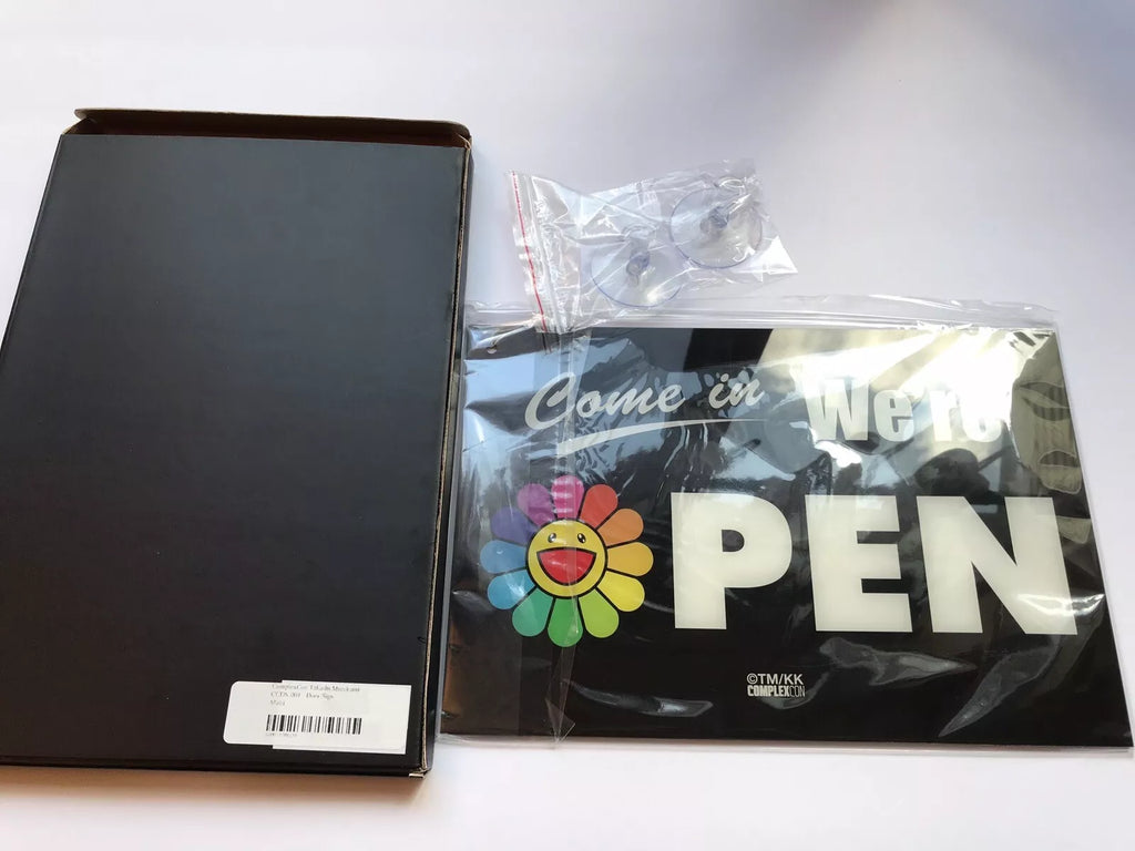 ComplexCon Flower Open Closed Sign *Rare* - TAKASHI MURAKAMI